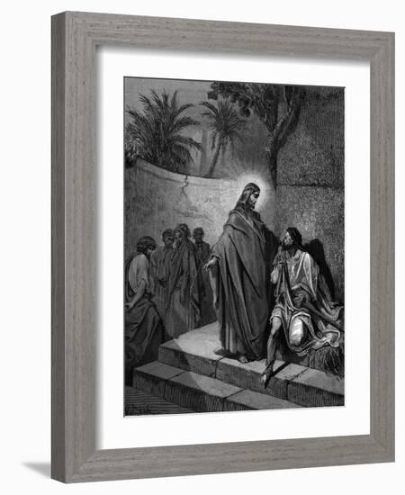 Christ Healing the Man Sick of the Palsy, 1866-Gustave Doré-Framed Giclee Print