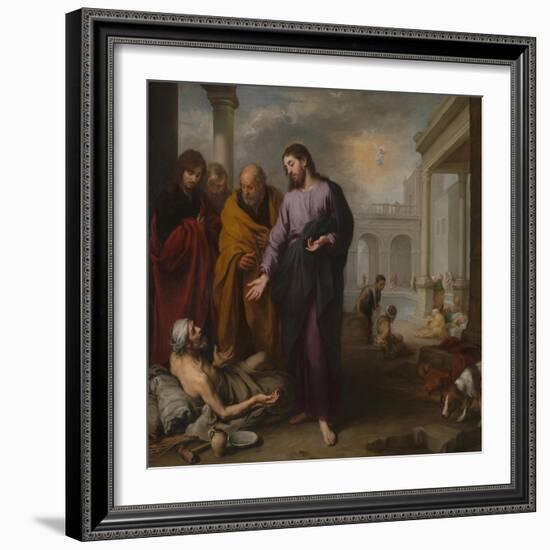 Christ Healing the Paralytic at the Pool of Bethesda, 1667-1670-Bartolomé Estebàn Murillo-Framed Giclee Print