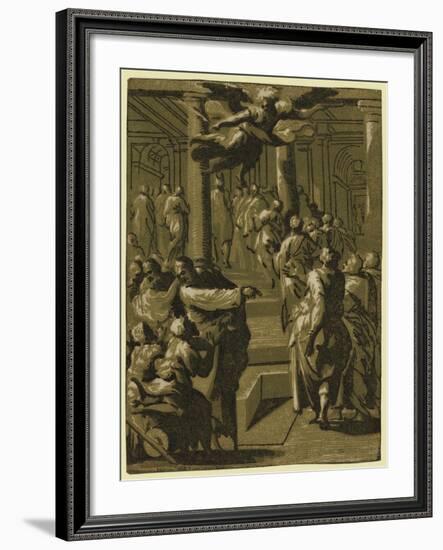 Christ Healing the Paralytic Man, Between 1540 and 1560-null-Framed Giclee Print