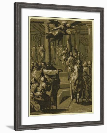 Christ Healing the Paralytic Man, Between 1540 and 1560-null-Framed Giclee Print