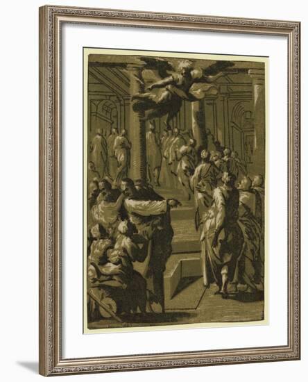 Christ Healing the Paralytic Man, Between 1540 and 1560-null-Framed Giclee Print