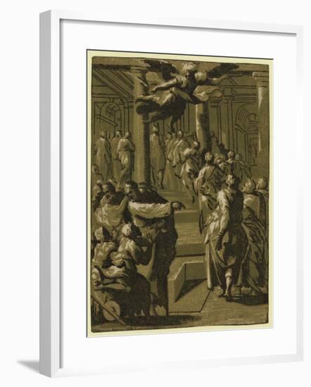Christ Healing the Paralytic Man, Between 1540 and 1560-null-Framed Giclee Print