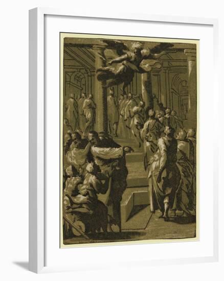 Christ Healing the Paralytic Man, Between 1540 and 1560-null-Framed Giclee Print