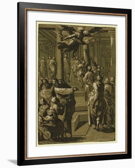 Christ Healing the Paralytic Man, Between 1540 and 1560-null-Framed Giclee Print