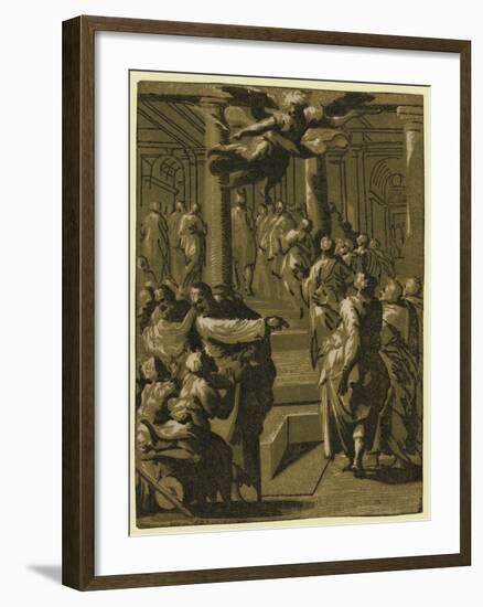 Christ Healing the Paralytic Man, Between 1540 and 1560-null-Framed Giclee Print