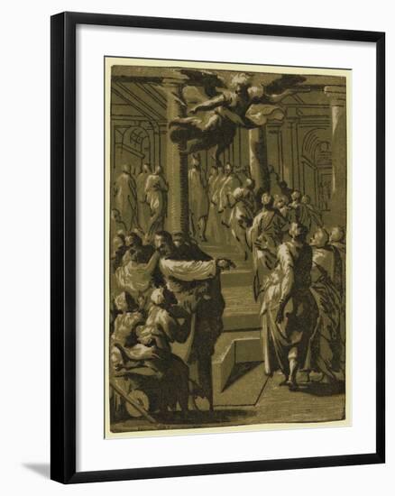 Christ Healing the Paralytic Man, Between 1540 and 1560-null-Framed Giclee Print