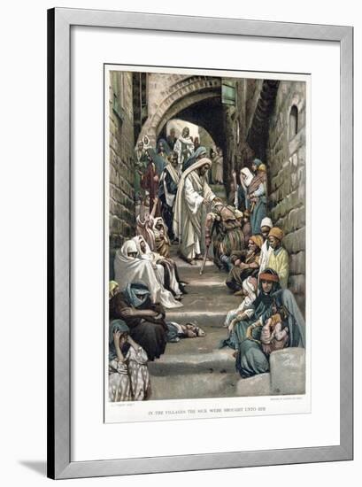 Christ Healing the Sick Brought to Him in the Villages, C1890-James Jacques Joseph Tissot-Framed Giclee Print