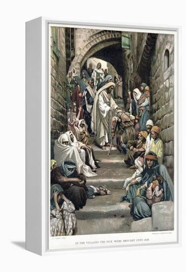 Christ Healing the Sick Brought to Him in the Villages, C1890-James Jacques Joseph Tissot-Framed Premier Image Canvas