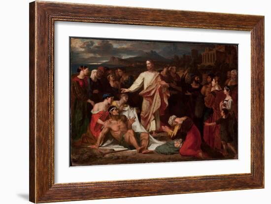 Christ Healing the Sick (Oil on Board)-Washington Allston-Framed Giclee Print