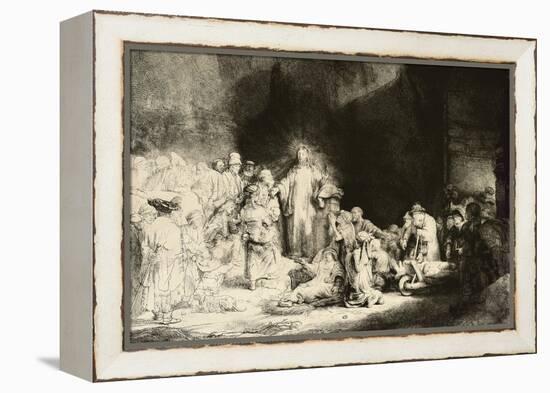 Christ Healing the Sick, 'The Hundred Guilder Print', C. 1649-Rembrandt van Rijn-Framed Premier Image Canvas