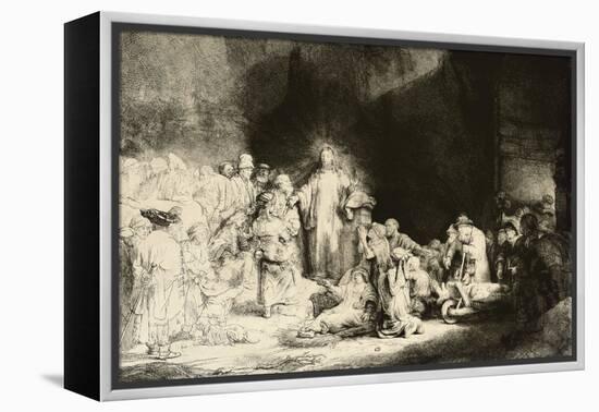 Christ Healing the Sick, 'The Hundred Guilder Print', C. 1649-Rembrandt van Rijn-Framed Premier Image Canvas