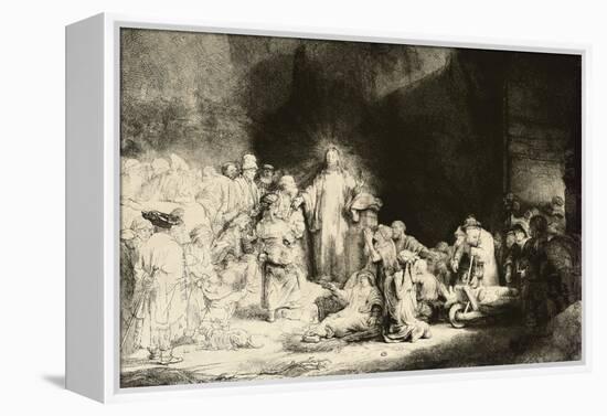 Christ Healing the Sick, 'The Hundred Guilder Print', C. 1649-Rembrandt van Rijn-Framed Premier Image Canvas