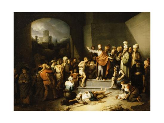 Christ Healing The Sick Giclee Print Christian Wilhelm Ernst