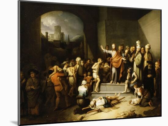 Christ Healing the Sick-Christian Wilhelm Ernst Dietrich-Mounted Giclee Print