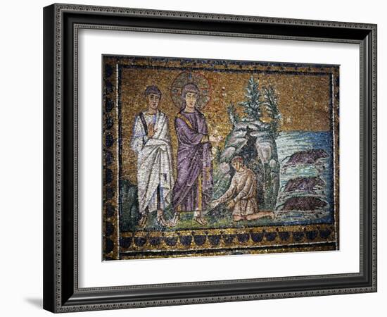 Christ Heals the Man Possessed by Devil, Saint Apollinare Nuovo Ravenna, 6th century AD-null-Framed Photographic Print