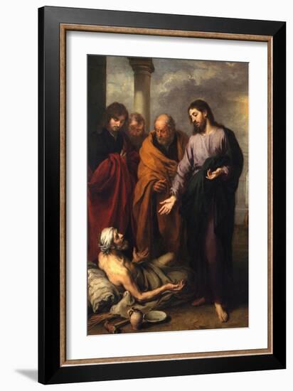 Christ Heals the Paralytic-Bartolome Esteban Murillo-Framed Art Print