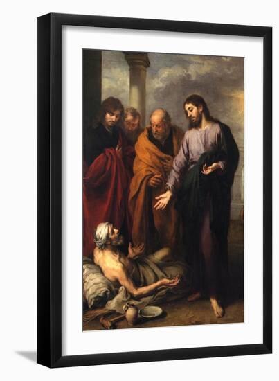 Christ Heals the Paralytic-Bartolome Esteban Murillo-Framed Art Print