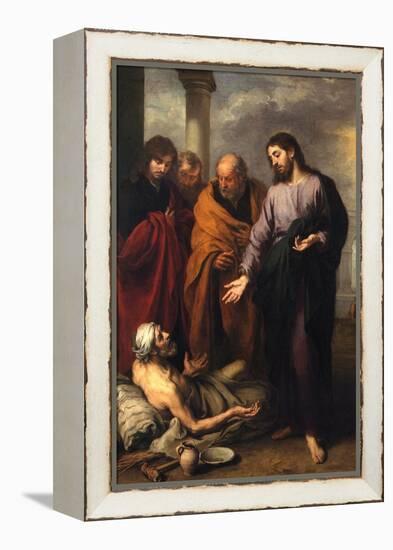 Christ Heals the Paralytic-Bartolome Esteban Murillo-Framed Stretched Canvas