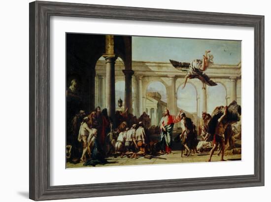 Christ Heals the Paralytic-Giovanni Battista Tiepolo-Framed Giclee Print