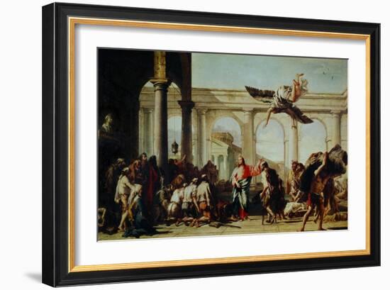 Christ Heals the Paralytic-Giovanni Battista Tiepolo-Framed Giclee Print