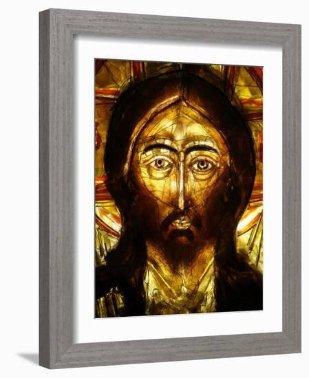 Christ Icon, Lourdes, Hautes Pyrenees, France, Europe-Godong-Framed Photographic Print