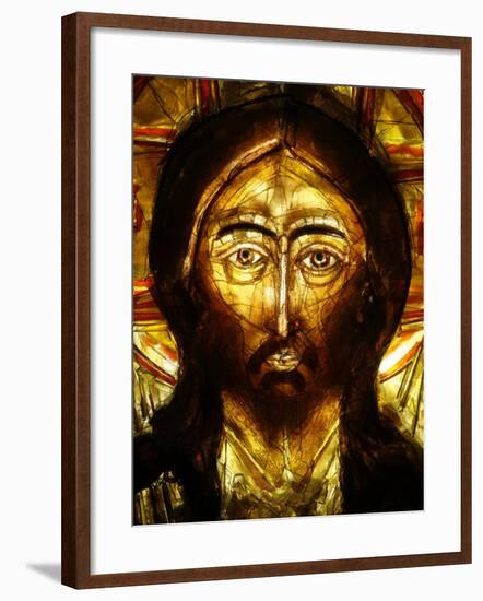 Christ Icon, Lourdes, Hautes Pyrenees, France, Europe-Godong-Framed Photographic Print