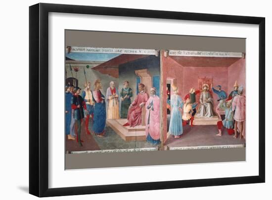 Christ in Front of Pilate-Fra Angelico-Framed Art Print