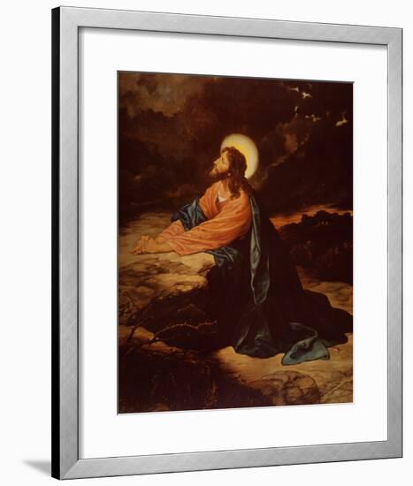 Christ in Gethsemane-E^ Goodman-Framed Art Print