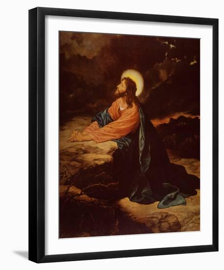 Christ in Gethsemane-E^ Goodman-Framed Art Print