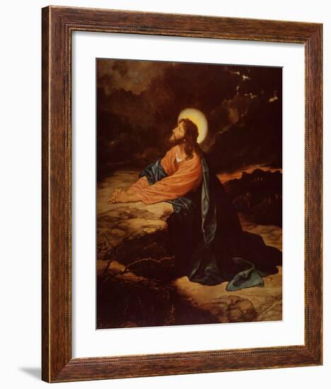 Christ in Gethsemane-E^ Goodman-Framed Art Print