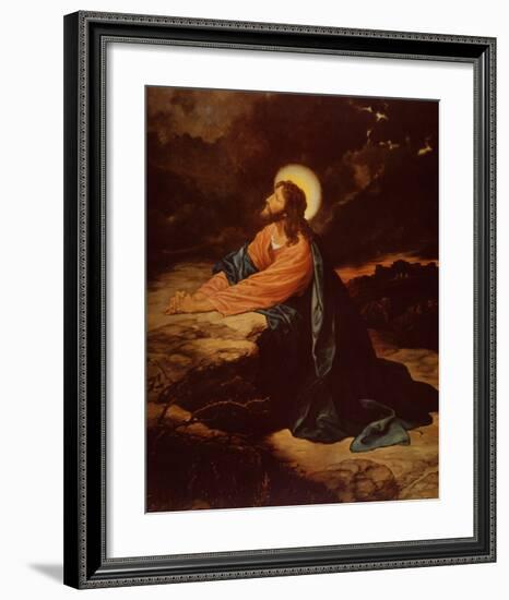 Christ in Gethsemane-E^ Goodman-Framed Art Print