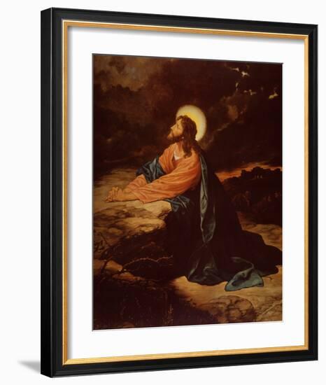 Christ in Gethsemane-E^ Goodman-Framed Art Print