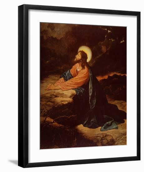 Christ in Gethsemane-E^ Goodman-Framed Art Print