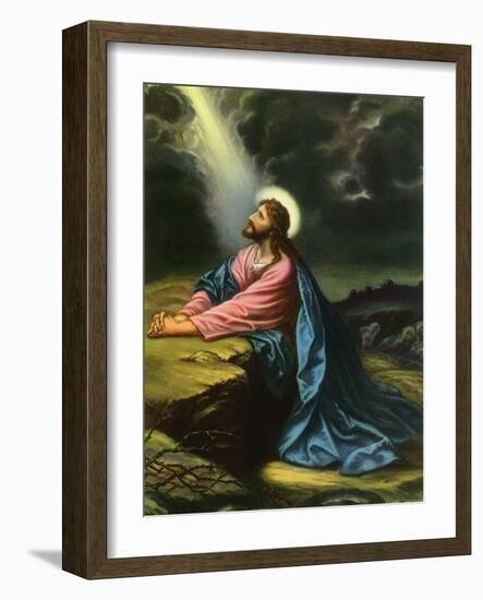 Christ in Gethsemane-null-Framed Giclee Print