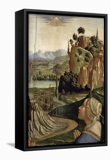 Christ in Glory with Saints, Detail of the Landscape, 1492-Domenico Ghirlandaio-Framed Premier Image Canvas