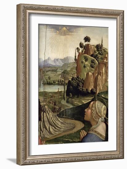 Christ in Glory with Saints, Detail of the Landscape, 1492-Domenico Ghirlandaio-Framed Giclee Print