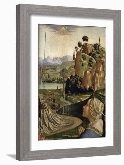 Christ in Glory with Saints, Detail of the Landscape, 1492-Domenico Ghirlandaio-Framed Giclee Print