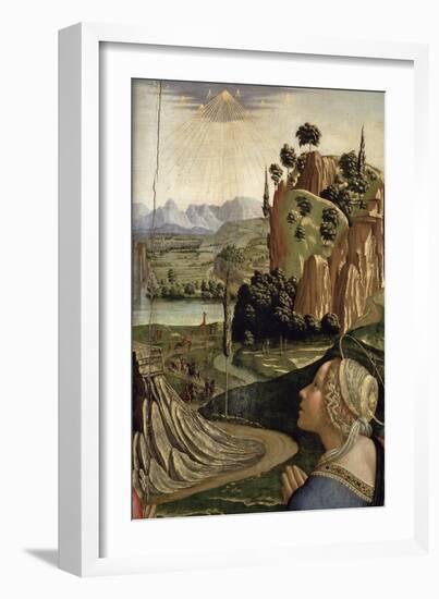 Christ in Glory with Saints, Detail of the Landscape, 1492-Domenico Ghirlandaio-Framed Giclee Print