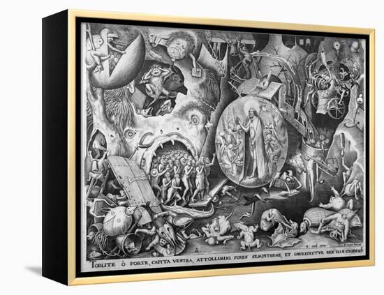 Christ in Hell, C.1561-Pieter Bruegel the Elder-Framed Premier Image Canvas