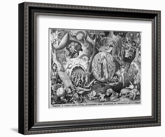 Christ in Hell, C.1561-Pieter Bruegel the Elder-Framed Giclee Print