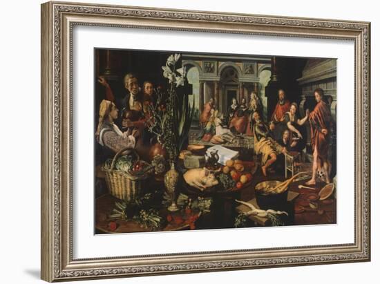 Christ in House of Martha and Mary-Pieter Aertsen-Framed Giclee Print