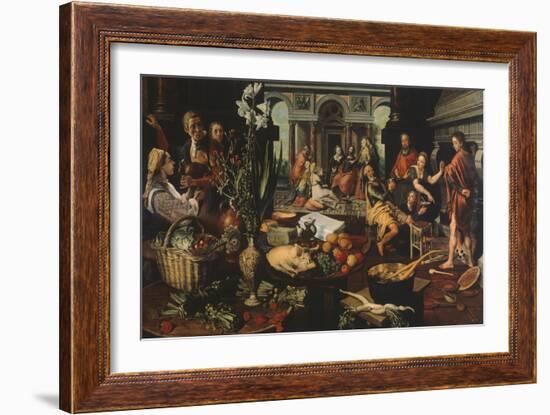 Christ in House of Martha and Mary-Pieter Aertsen-Framed Giclee Print