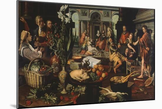 Christ in House of Martha and Mary-Pieter Aertsen-Mounted Giclee Print
