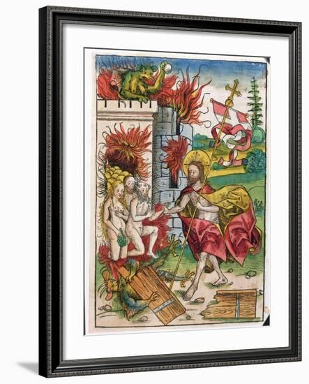 Christ in Limbo, 1491-Michael Wolgemut Or Wolgemuth-Framed Premium Giclee Print