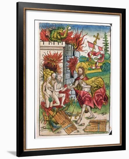 Christ in Limbo, 1491-Michael Wolgemut Or Wolgemuth-Framed Premium Giclee Print