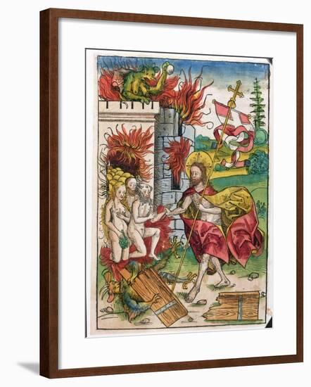 Christ in Limbo, 1491-Michael Wolgemut Or Wolgemuth-Framed Premium Giclee Print