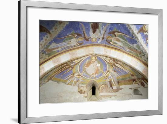 Christ in Majesty, Fresco, Crypt Apse of Monte Maria Abbey, Near Mals-null-Framed Giclee Print