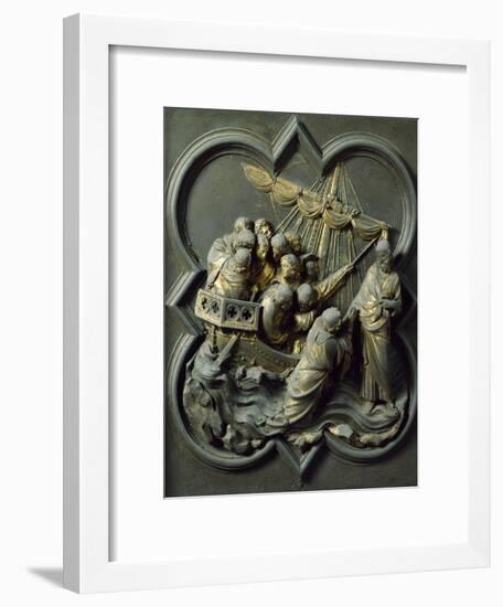 Christ in Storm, Bronze Panel-Lorenzo Ghiberti-Framed Premium Giclee Print