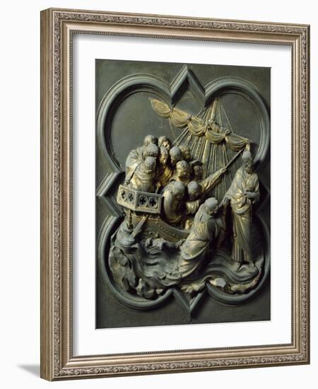 Christ in Storm, Bronze Panel-Lorenzo Ghiberti-Framed Giclee Print