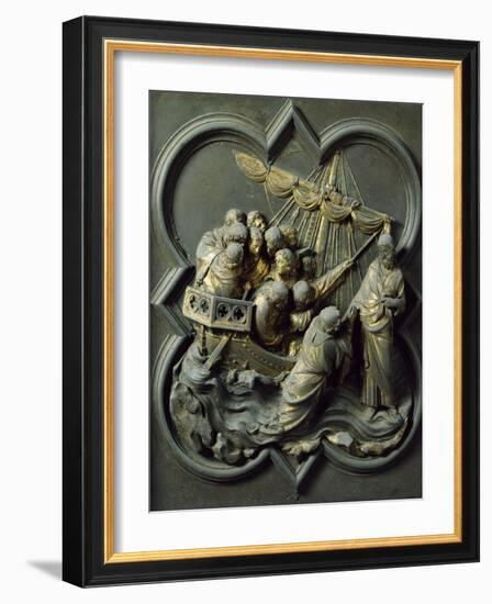 Christ in Storm, Bronze Panel-Lorenzo Ghiberti-Framed Giclee Print